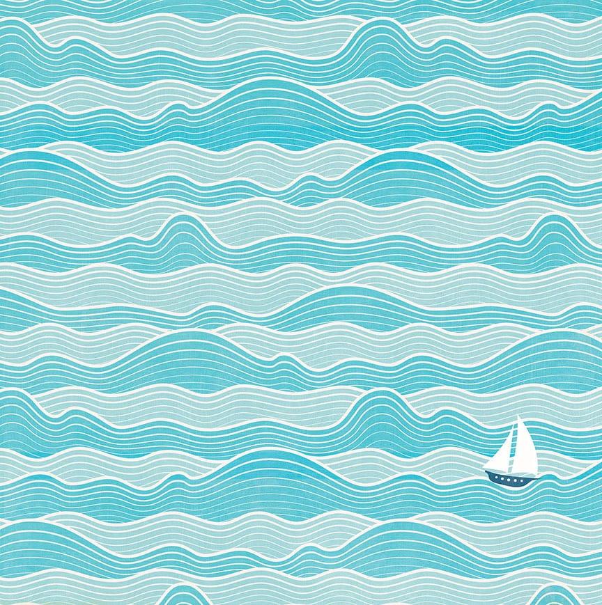 Sweet Sunshine Collection Catching Waves 12 x 12 Double-Sided Scrapbook Paper by Photo Play Paper - Scrapbook Supply Companies