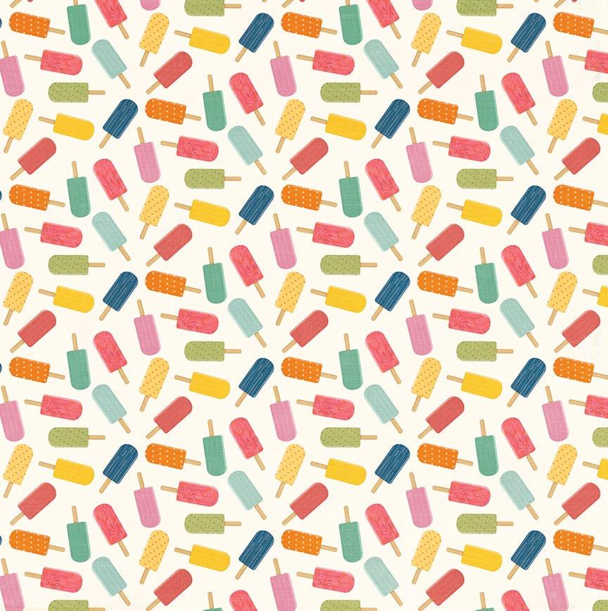 Sweet Sunshine Collection Stay Cool 12 x 12 Double-Sided Scrapbook Paper by Photo Play Paper - Scrapbook Supply Companies