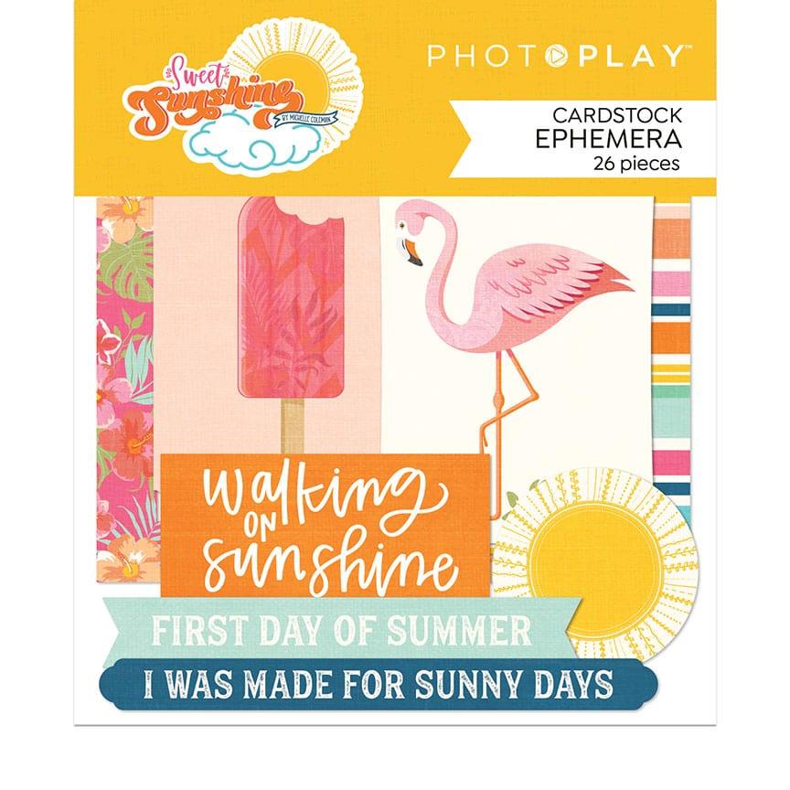 Sweet Sunshine Collection Scrapbook Ephemera by Photo Play Paper