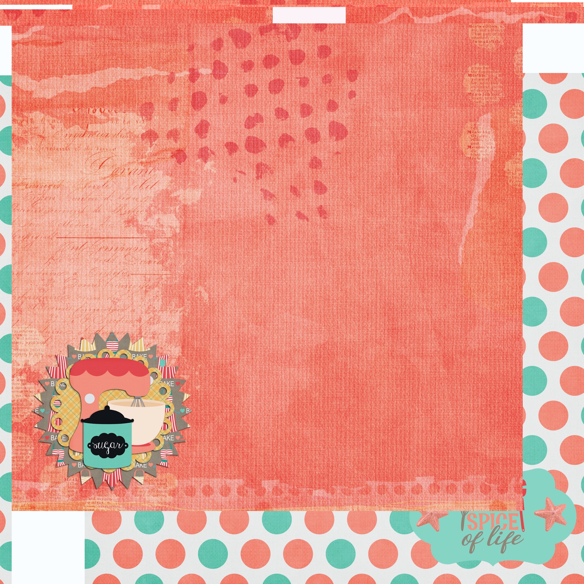 Stir It Up 12 x 12 Scrapbook Paper & Embellishment Kit by SSC Designs