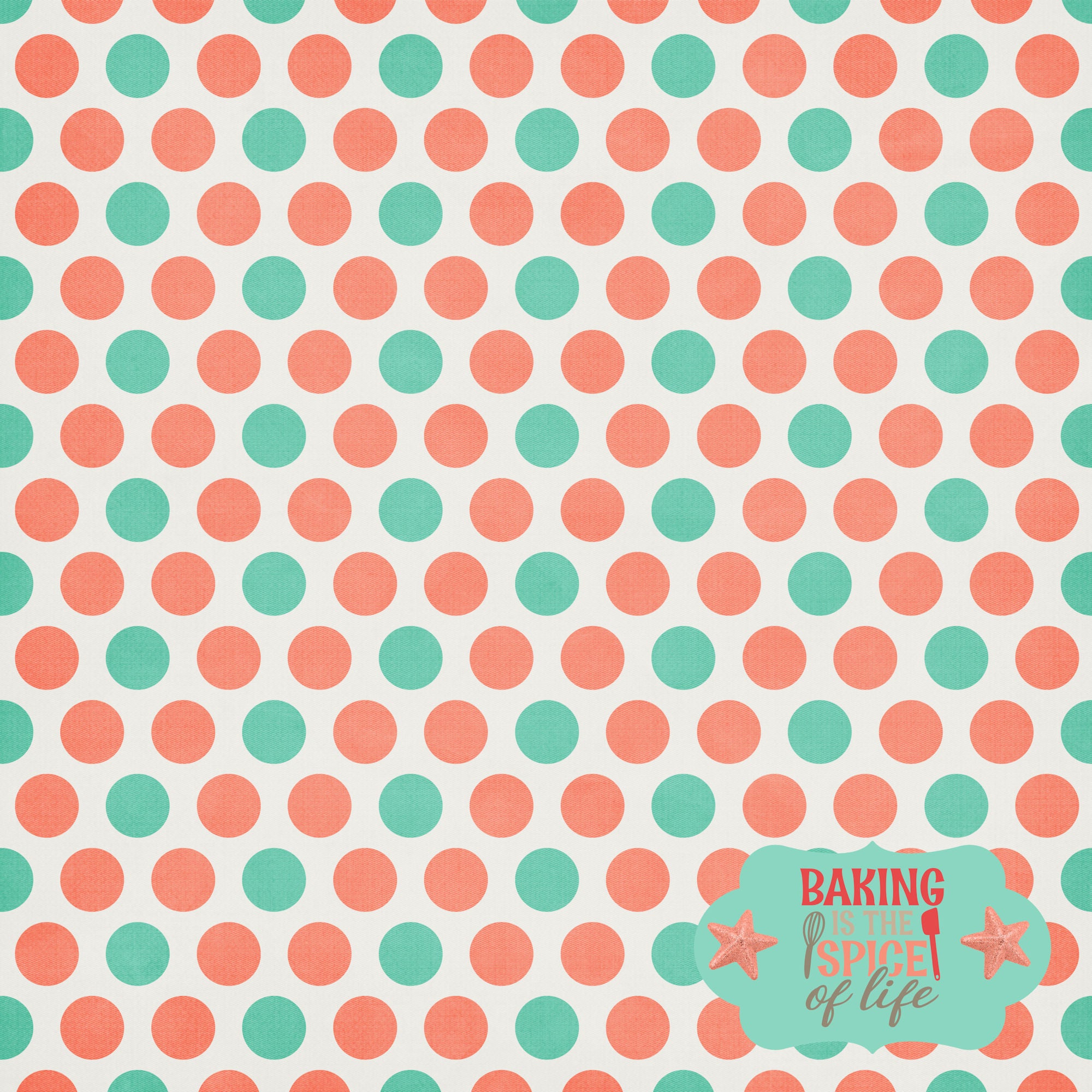 Stir It Up Collection Spice Of Life 12 x 12 Double-Sided Scrapbook Paper by SSC Designs