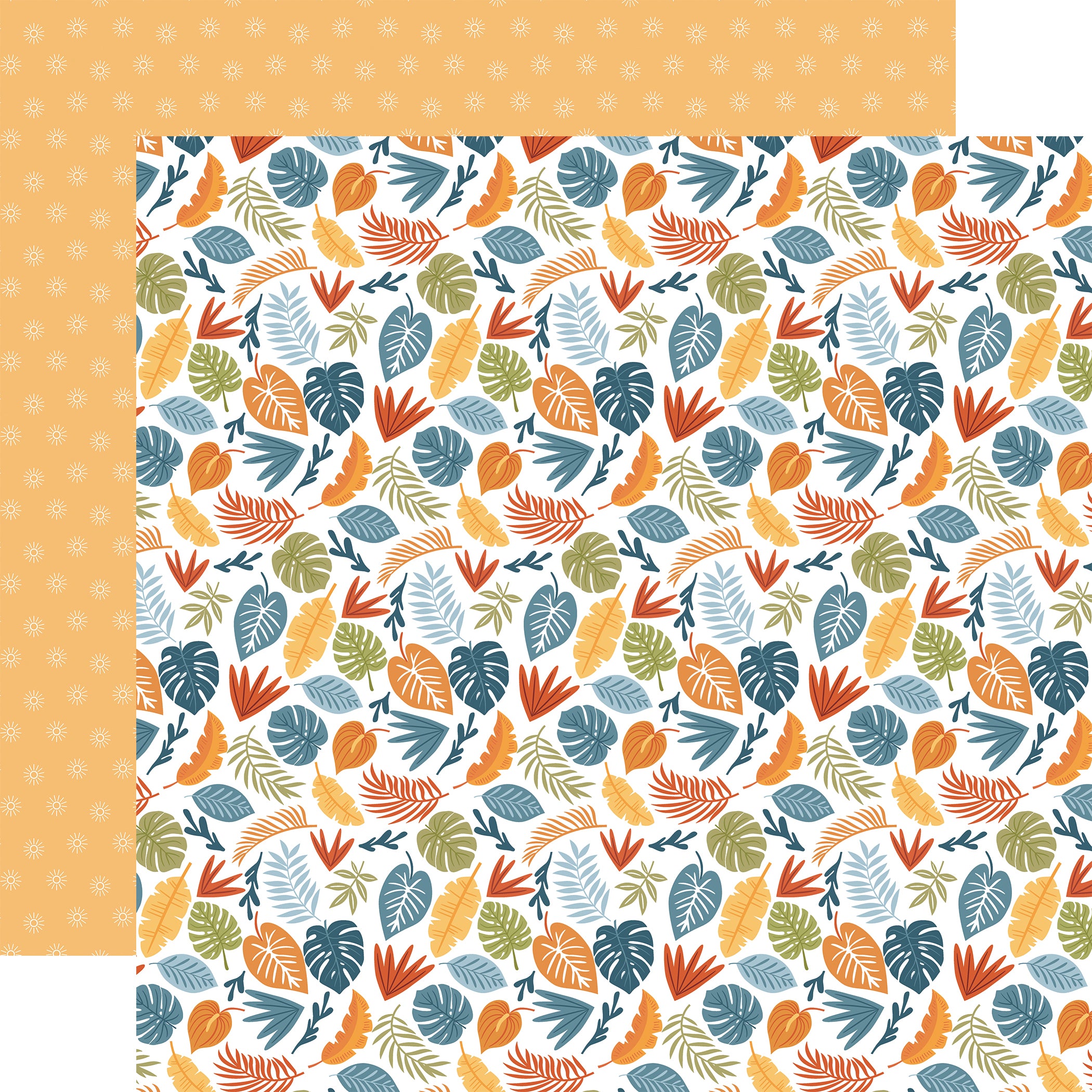 Summer Vibes Collection Tropical Vibes 12 x 12 Double-Sided Scrapbook Paper by Echo Park Paper