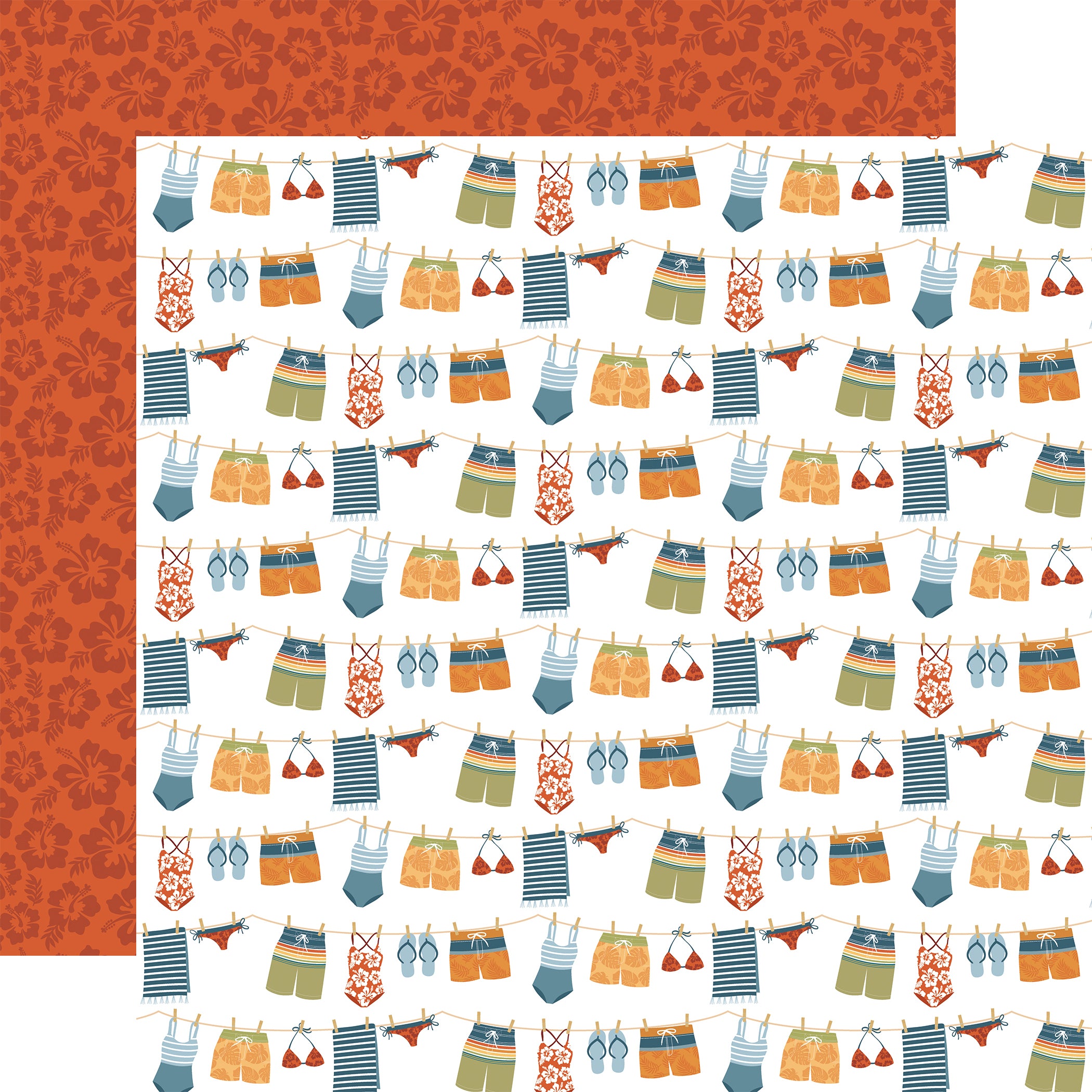 Summer Vibes Scrapbook Paper & Sticker Collection Kit by Echo Park Paper - 13 Pieces