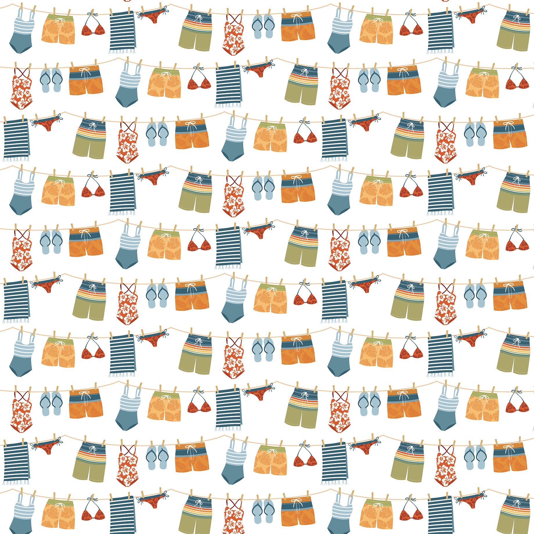 Summer Vibes Collection Bikini Season 12 x 12 Double-Sided Scrapbook Paper by Echo Park Paper
