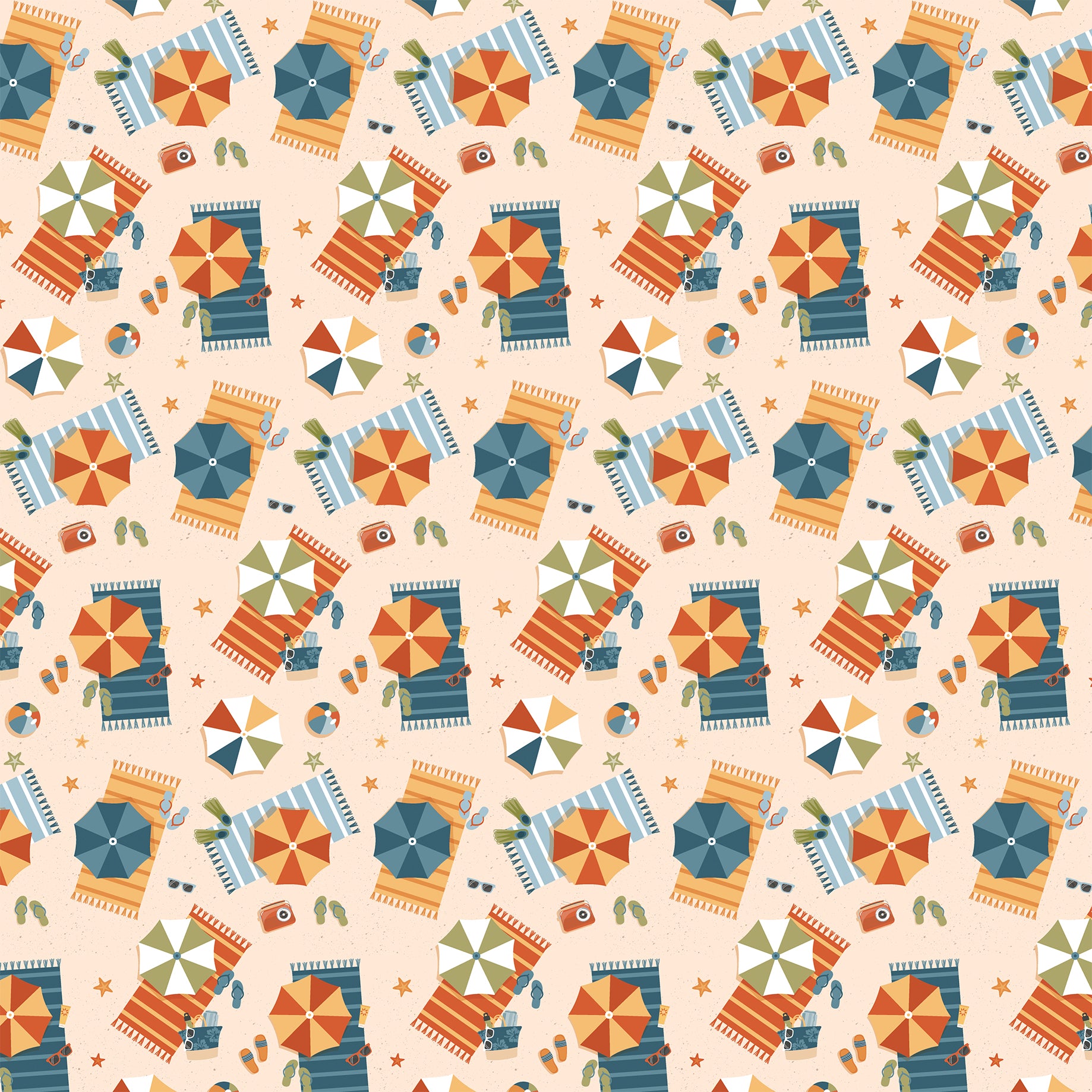 Summer Vibes Collection Bake In The Sun 12 x 12 Double-Sided Scrapbook Paper by Echo Park Paper