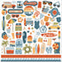 Summer Vibes Scrapbook Paper & Sticker Collection Kit by Echo Park Paper - 13 Pieces