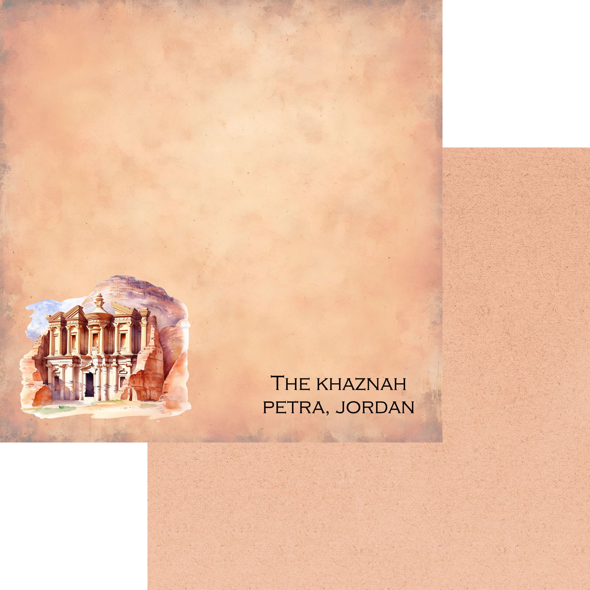 Seven Wonders Collection The Khaznah 12 x 12 Double-Sided Scrapbook Paper by SSC Designs