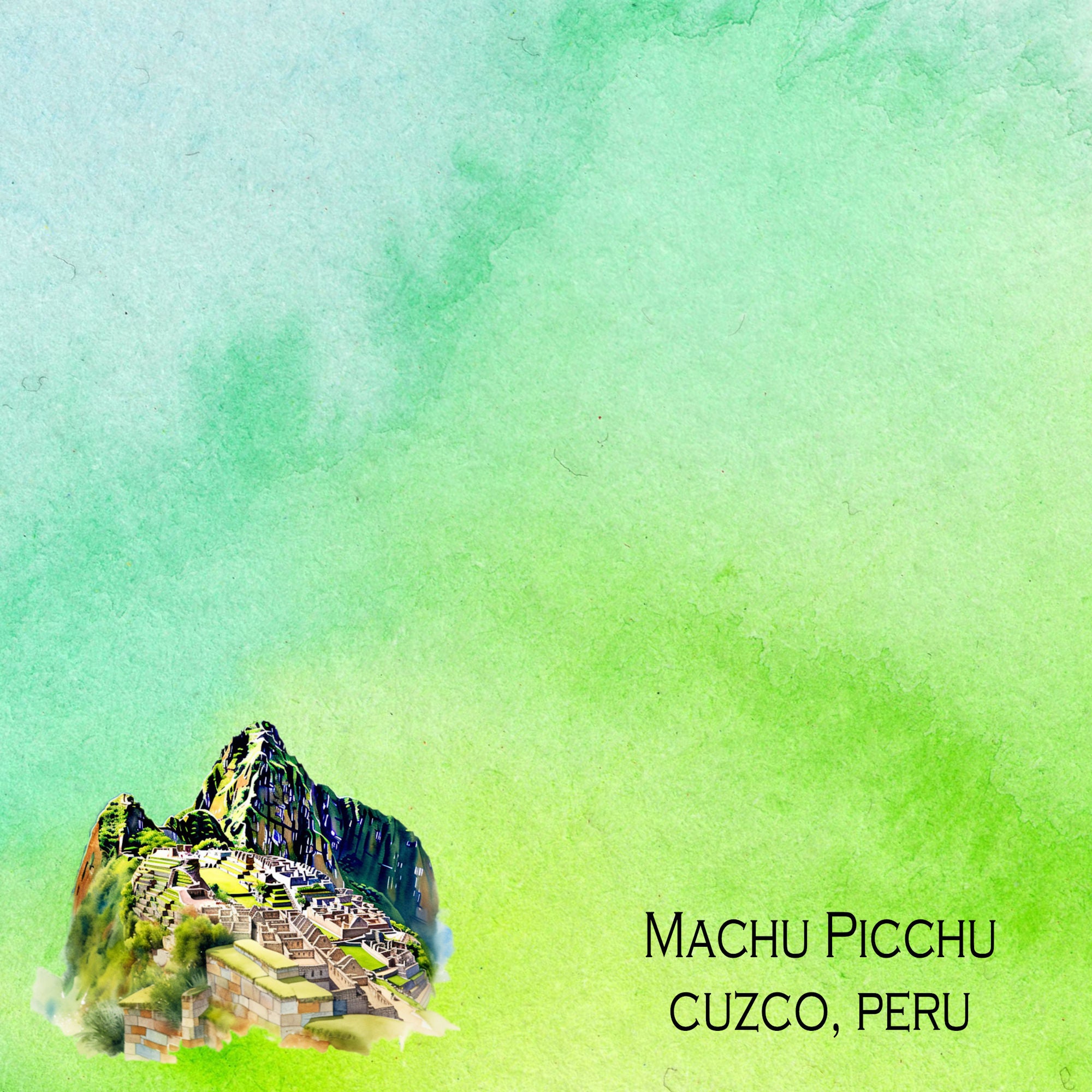 Seven Wonders Collection Machu Picchu 12 x 12 Double-Sided Scrapbook Paper by SSC Designs