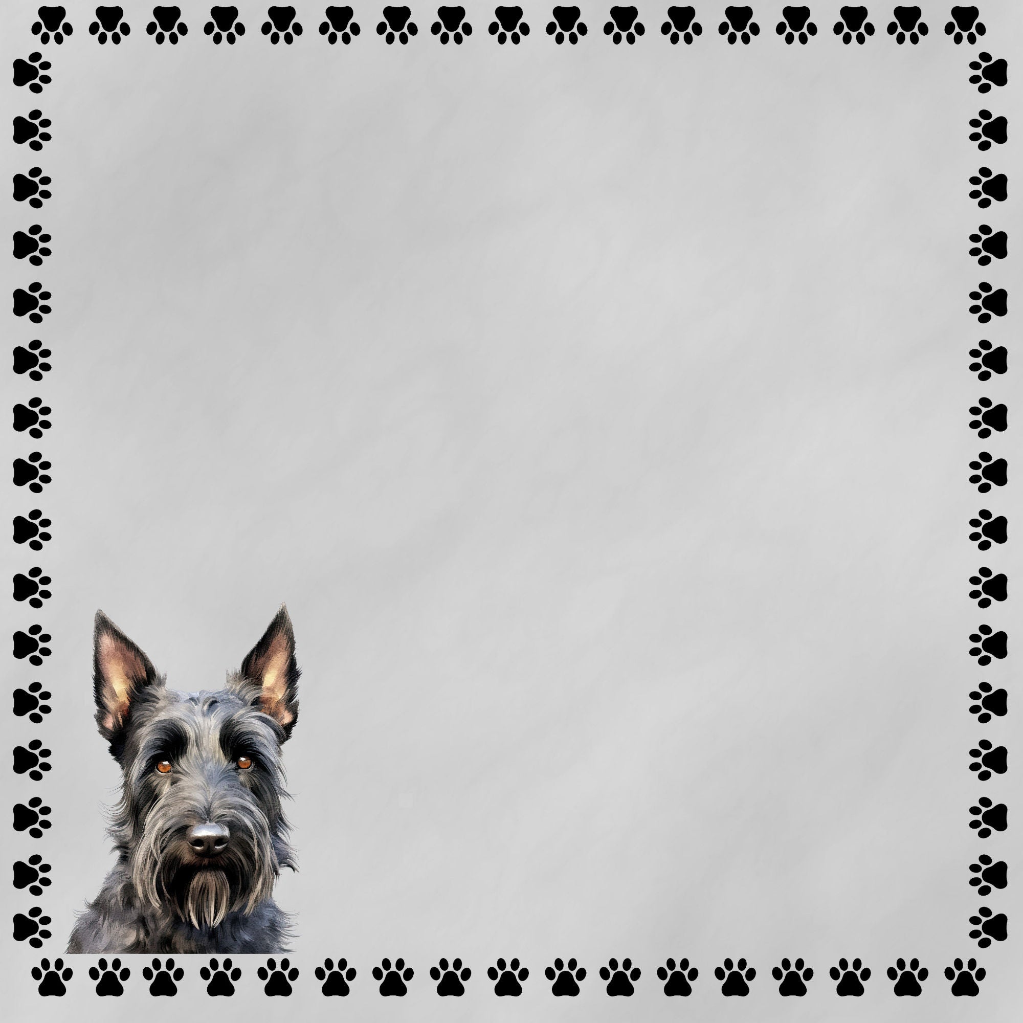 Dog Breeds Collection Scottish Terrier 12 x 12 Double-Sided Scrapbook Paper by SSC Designs
