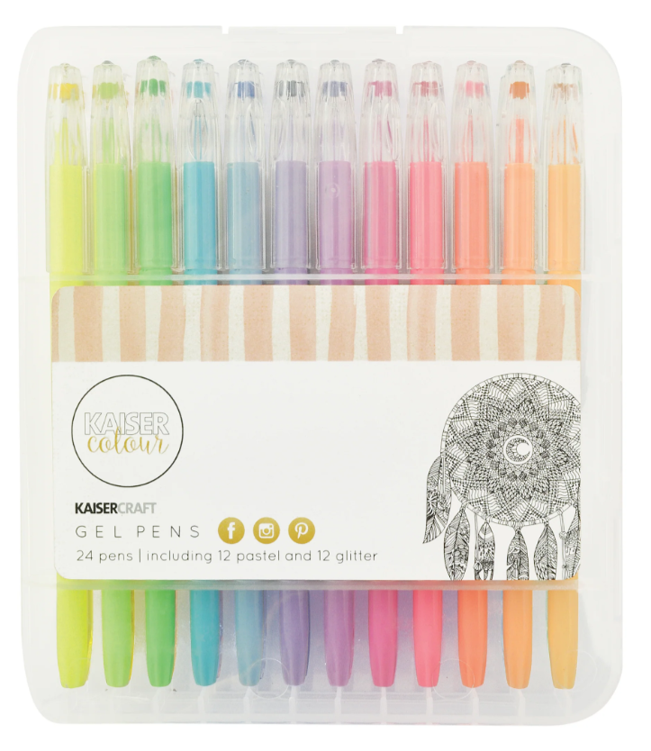 Kaisercolor 24 Scrapbooking Gel Pens by Kaisercraft