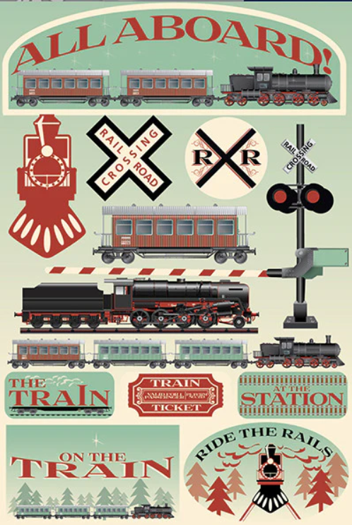 Signature Series Collection Train 5 x 7 Scrapbook Embellishment by Reminisce