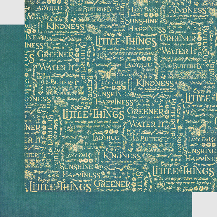 Little Things Collection 12 x 12 Patterns & Solids Scrapbook Paper Pack by Graphic 45