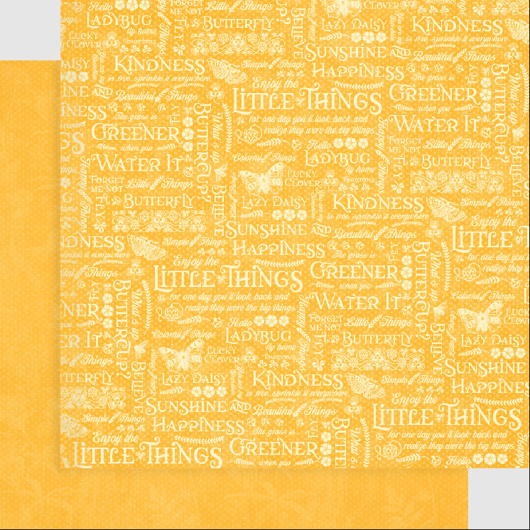 Little Things Collection 12 x 12 Patterns & Solids Scrapbook Paper Pack by Graphic 45