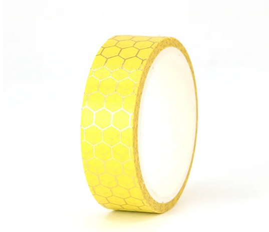TW Collection Gold Foil Honeycomb Washi Tape by SSC Designs - 15mm x 30 Feet.