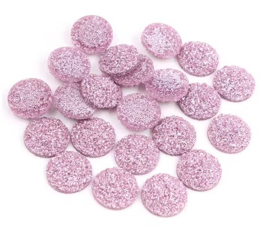 Bling It Up Collection 3/8" Dusty Rose Chunky Round Scrapbook Bling - Pkg. of 20