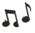 Music Collection Music Notes Scrapbook Brads by Eyelet Outlet - Pkg. of 12