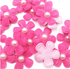 Pearl Petals Collection Hot Pink 1" Fabric Flowers with Pearl - Pkg. of 20