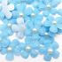 Pearl Petals Collection Blue 1" Fabric Flowers with Pearl - Pkg. of 20