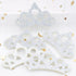 Princess Collection 1.5" Silver Glitter Crown Scrapbook Embellishments by SSC Designs - Pkg. of 10