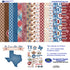 Texas 12 x 12 Scrapbook Paper & Embellishment Kit by SSC Designs