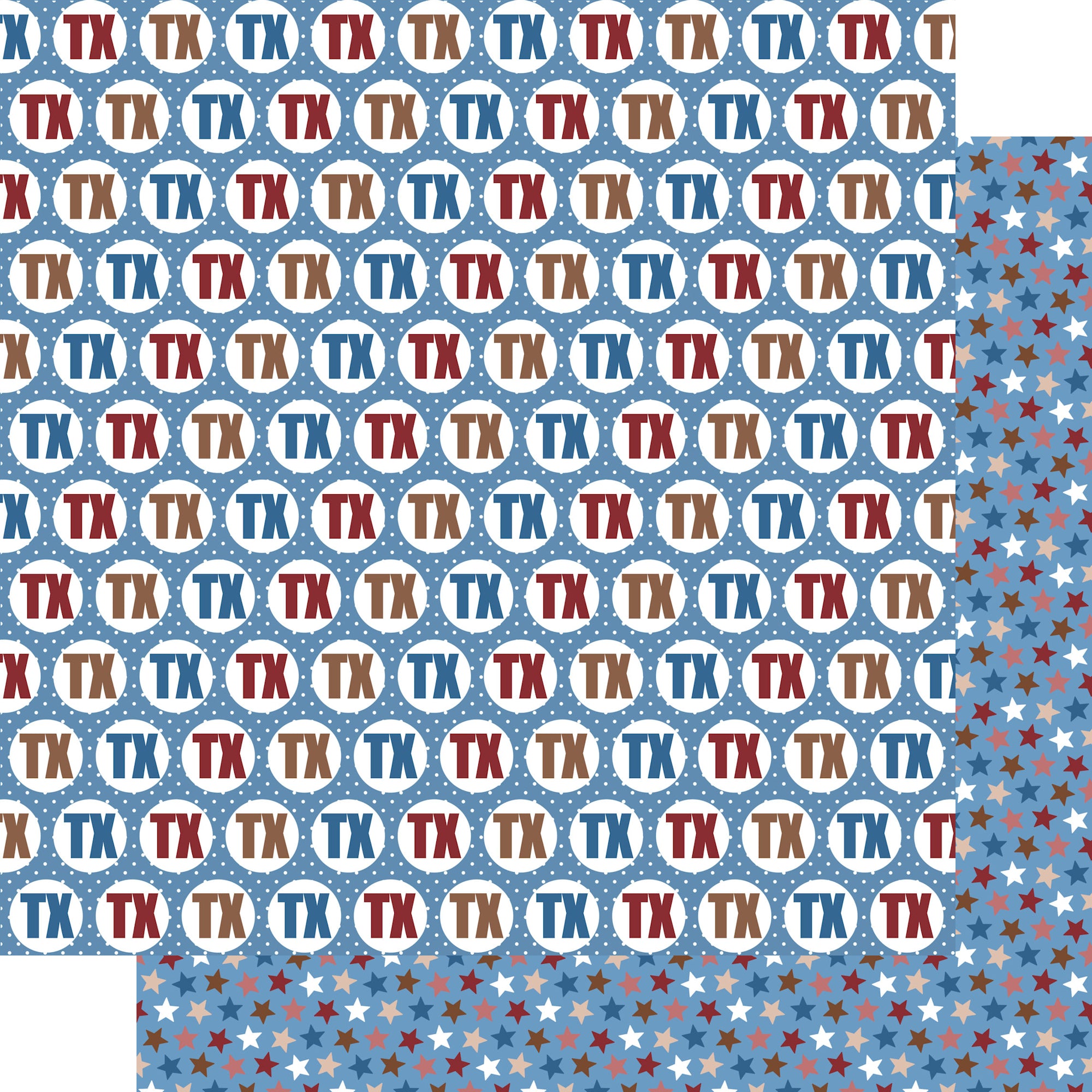 Texas Collection All Around Texas 12 x 12 Double-Sided Scrapbook Paper by SSC Designs