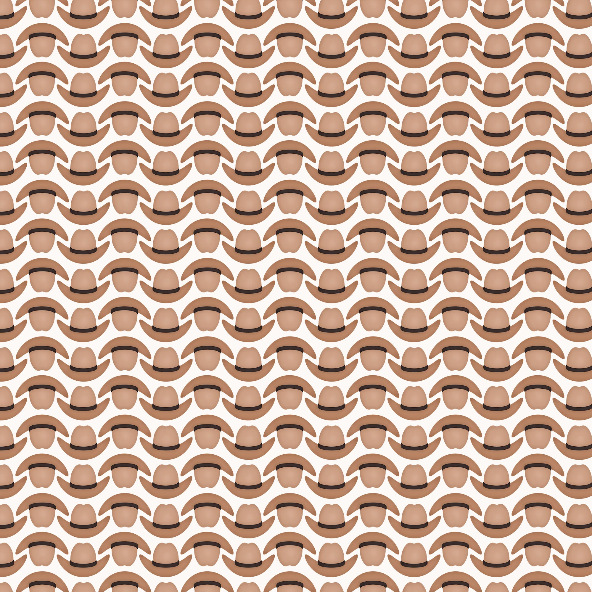 Texas Collection Cowboy Hats 12 x 12 Double-Sided Scrapbook Paper by SSC Designs