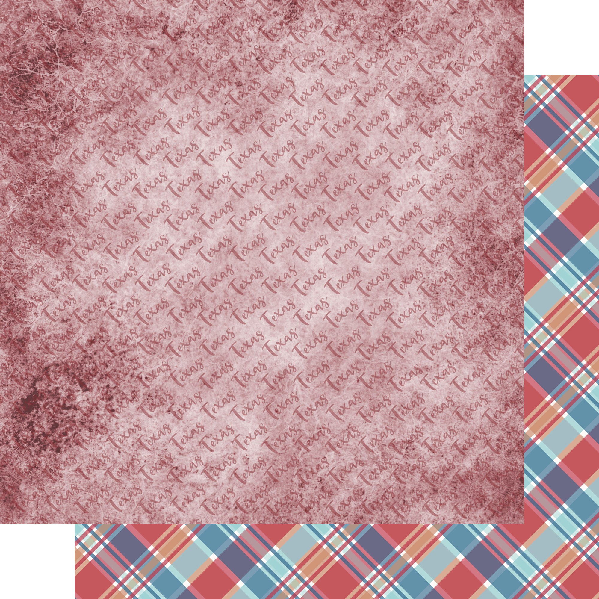 Texas Collection Texas Threads 12 x 12 Double-Sided Scrapbook Paper by SSC Designs