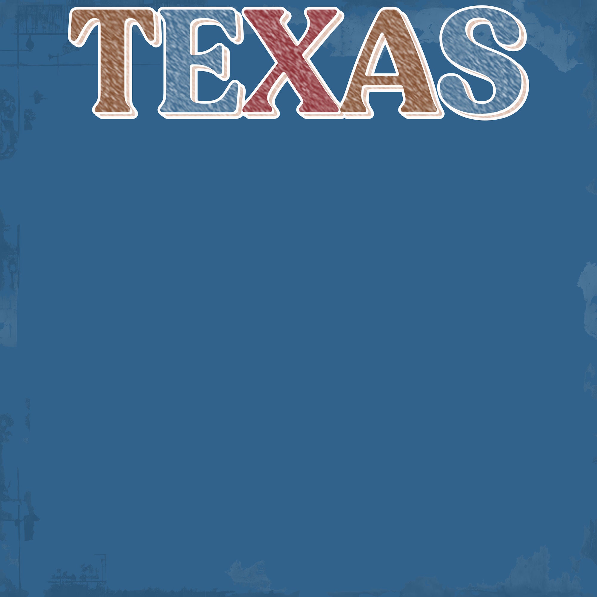 Texas Collection Epic Texas 12 x 12 Double-Sided Scrapbook Paper by SSC Designs