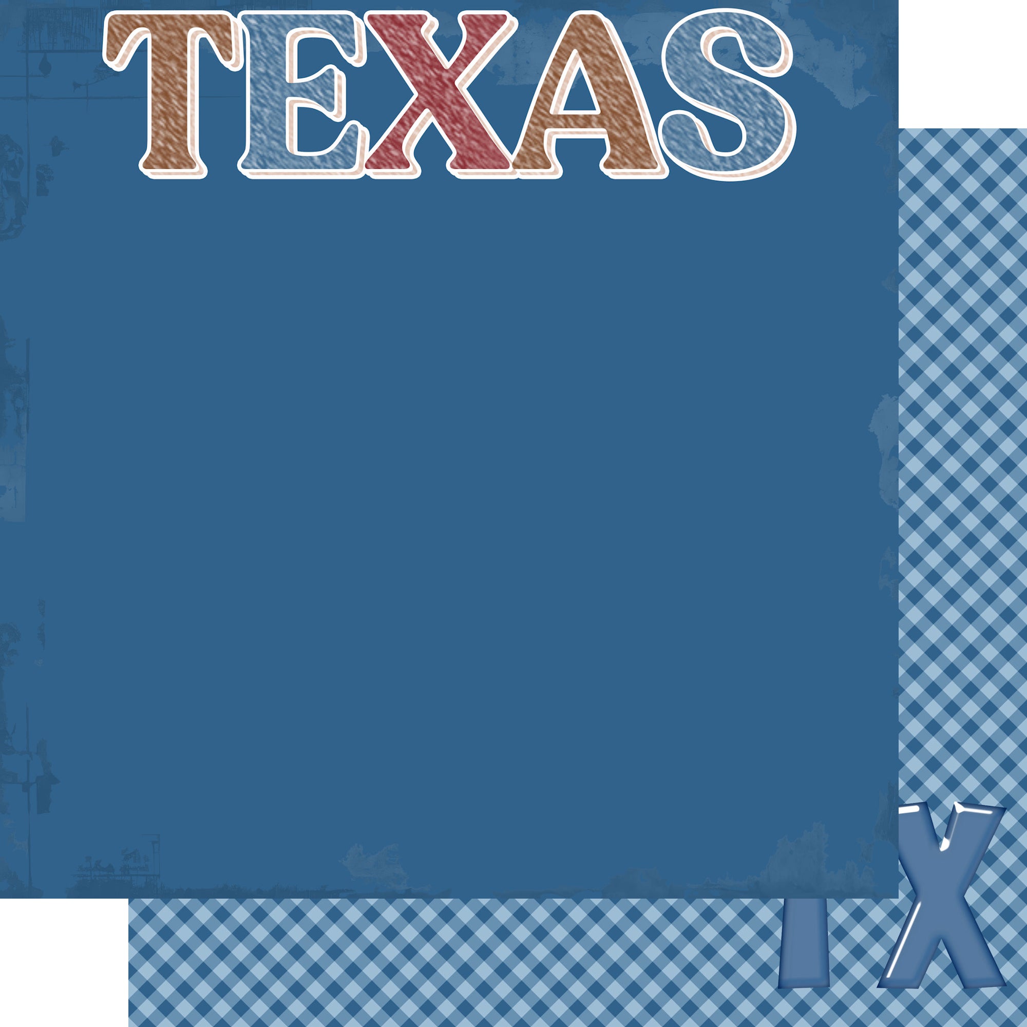 Texas Collection Epic Texas 12 x 12 Double-Sided Scrapbook Paper by SSC Designs