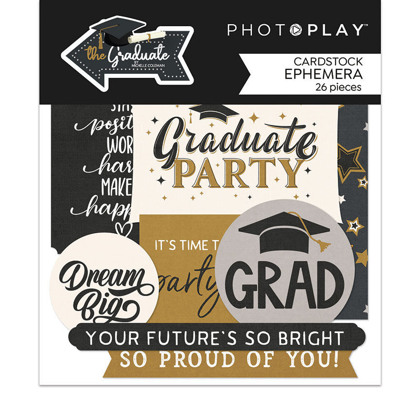 The Graduate Collection 5x5 Scrapbook Ephemera by Photo Play Paper