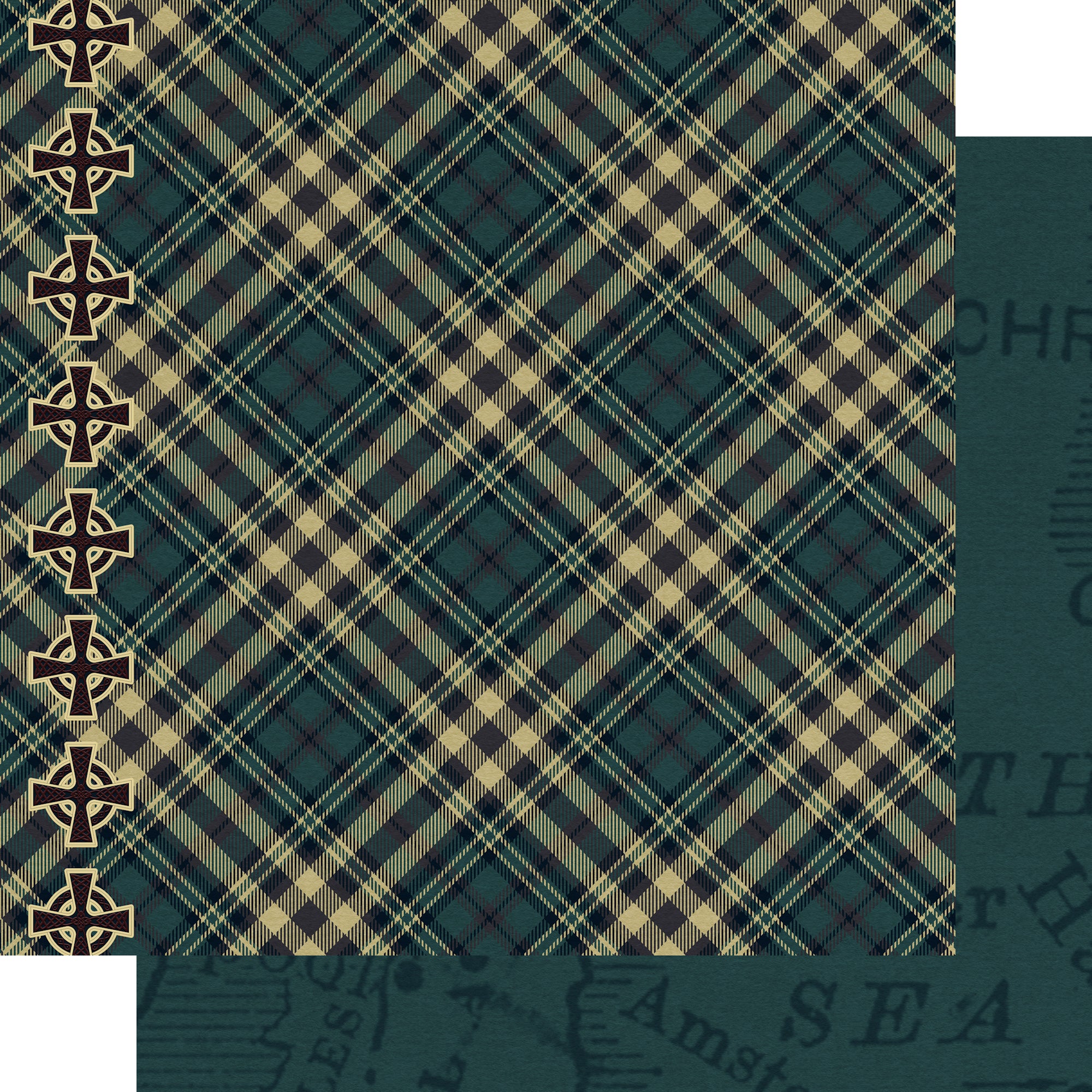 Through The Stones Collection Meet Me In Edinburgh 12 x 12 Double-Sided Scrapbook Paper by SSC Designs