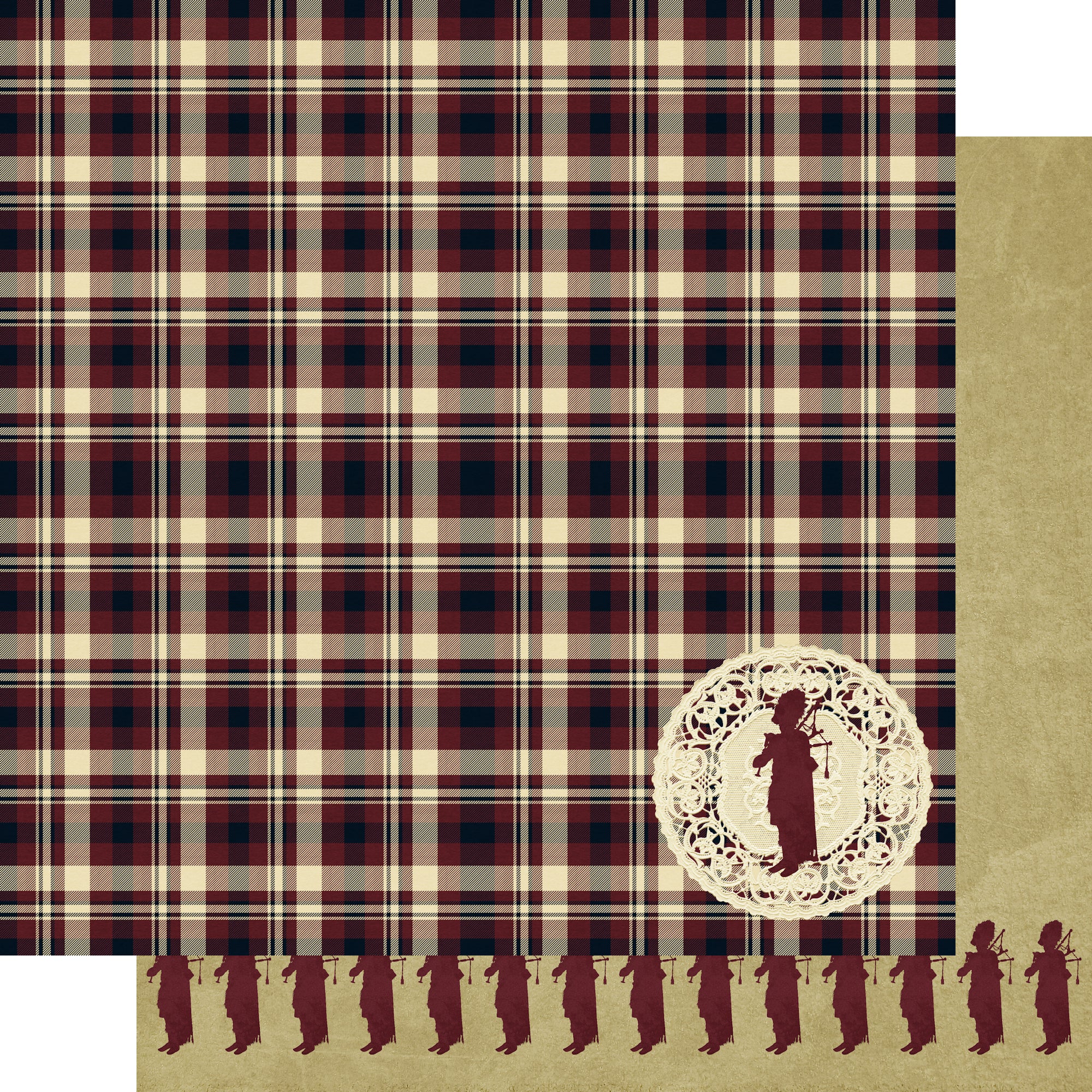 Through The Stones Collection Timeless Love 12 x 12 Double-Sided Scrapbook Paper by SSC Designs
