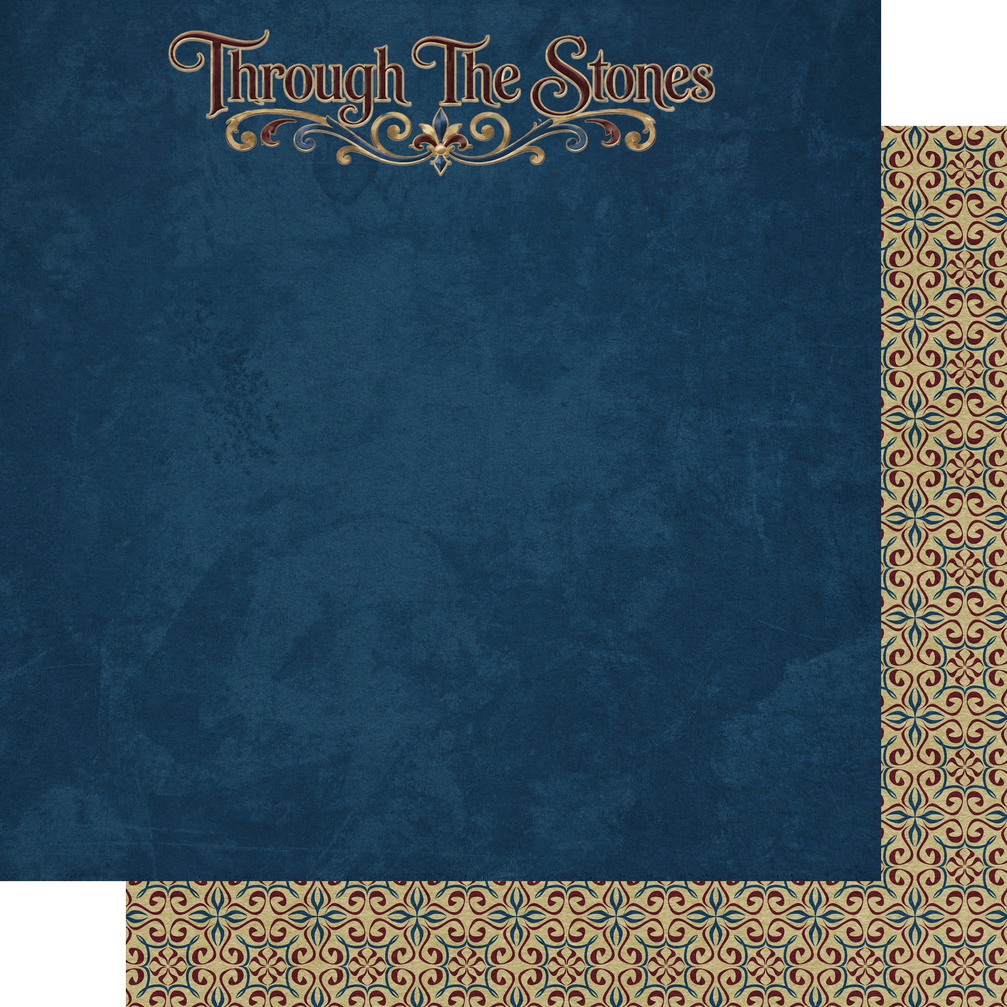 Through The Stones Collection Written In Time 12 x 12 Double-Sided Scrapbook Paper by SSC Designs