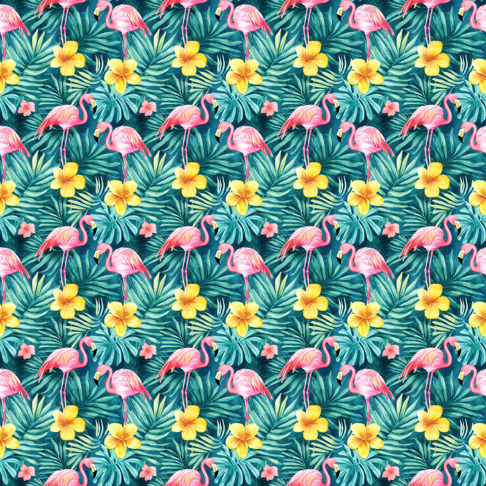 Tropic Like It's Hot Collection Flamingos & Surfboards 12 x 12 Double-Sided Scrapbook Paper by SSC Designs