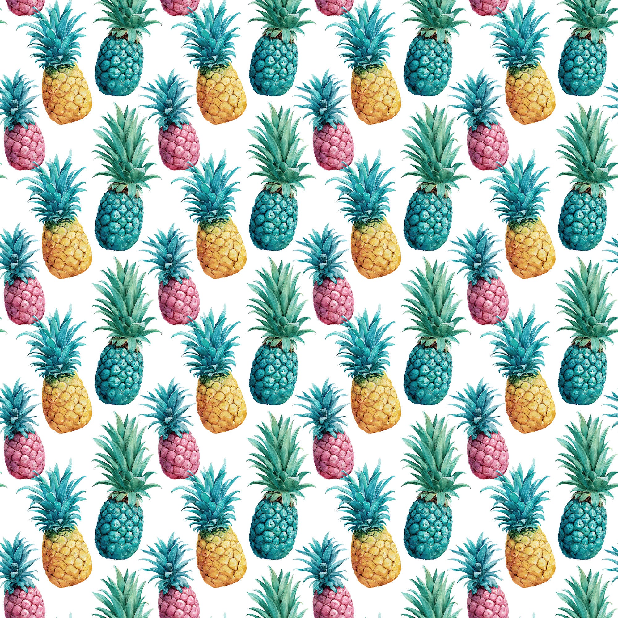 Tropic Like It's Hot Collection Pineapple Punch 12 x 12 Double-Sided Scrapbook Paper by SSC Designs