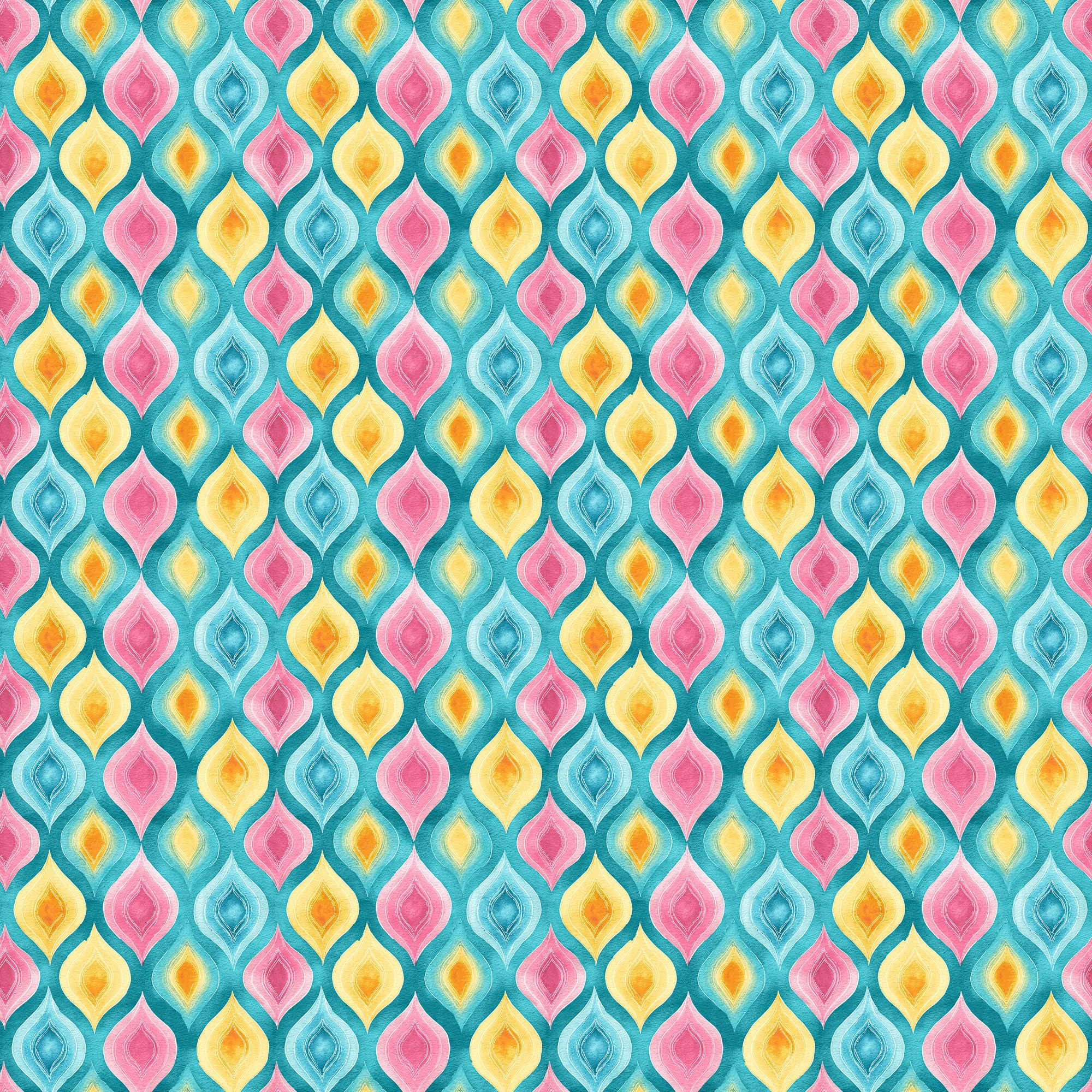 Tropic Like It's Hot Collection Cabana Cool 12 x 12 Double-Sided Scrapbook Paper by SSC Designs