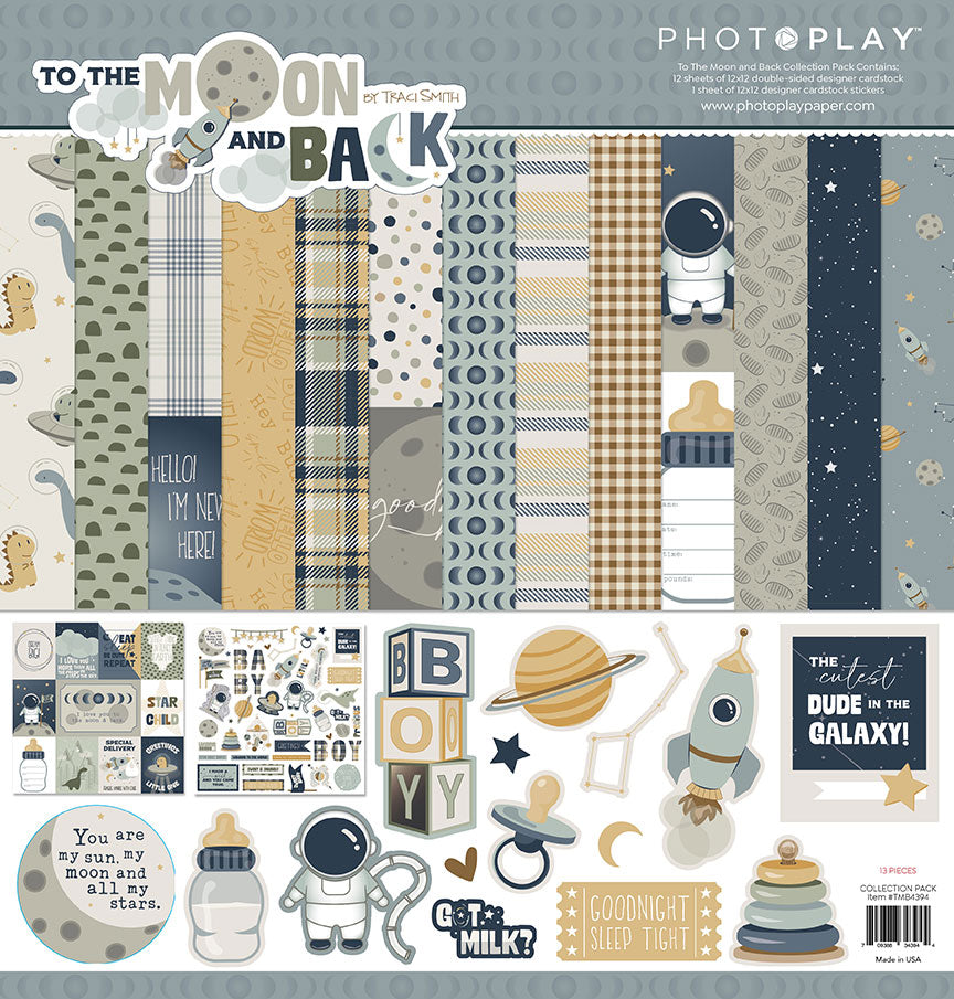 To the Moon and Back Collection 12 x 12 Scrapbook Collection Kit by Photo Play Paper