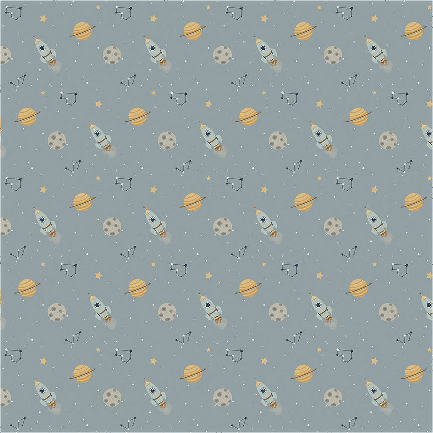 To the Moon and Back Collection Moonwalk 12 x 12 Double-Sided Scrapbook Paper by Photo Play Paper