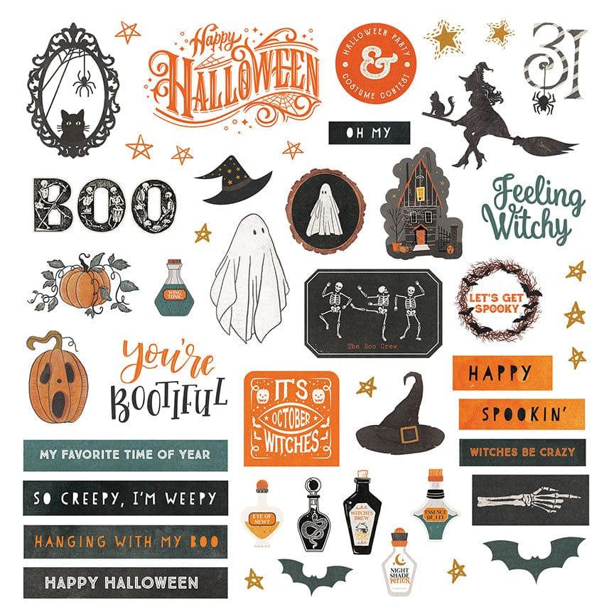 Trick or Treat Collection 12 x 12 Scrapbook Sticker Sheet by Photo Play Paper