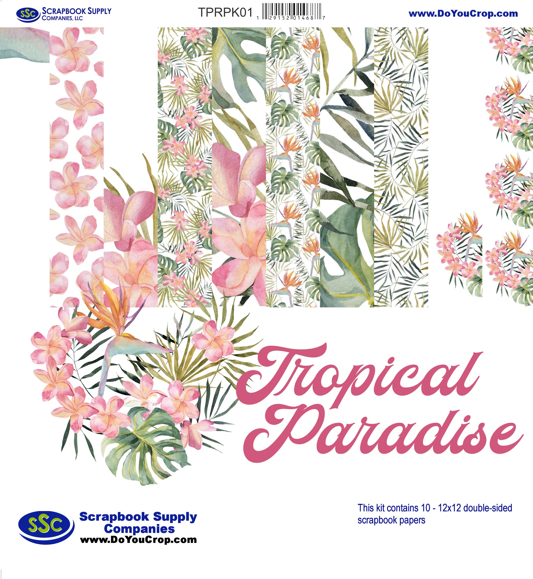 Tropical Paradise Collection 12 x 12 Scrapbook Collection Kit by SSC Designs