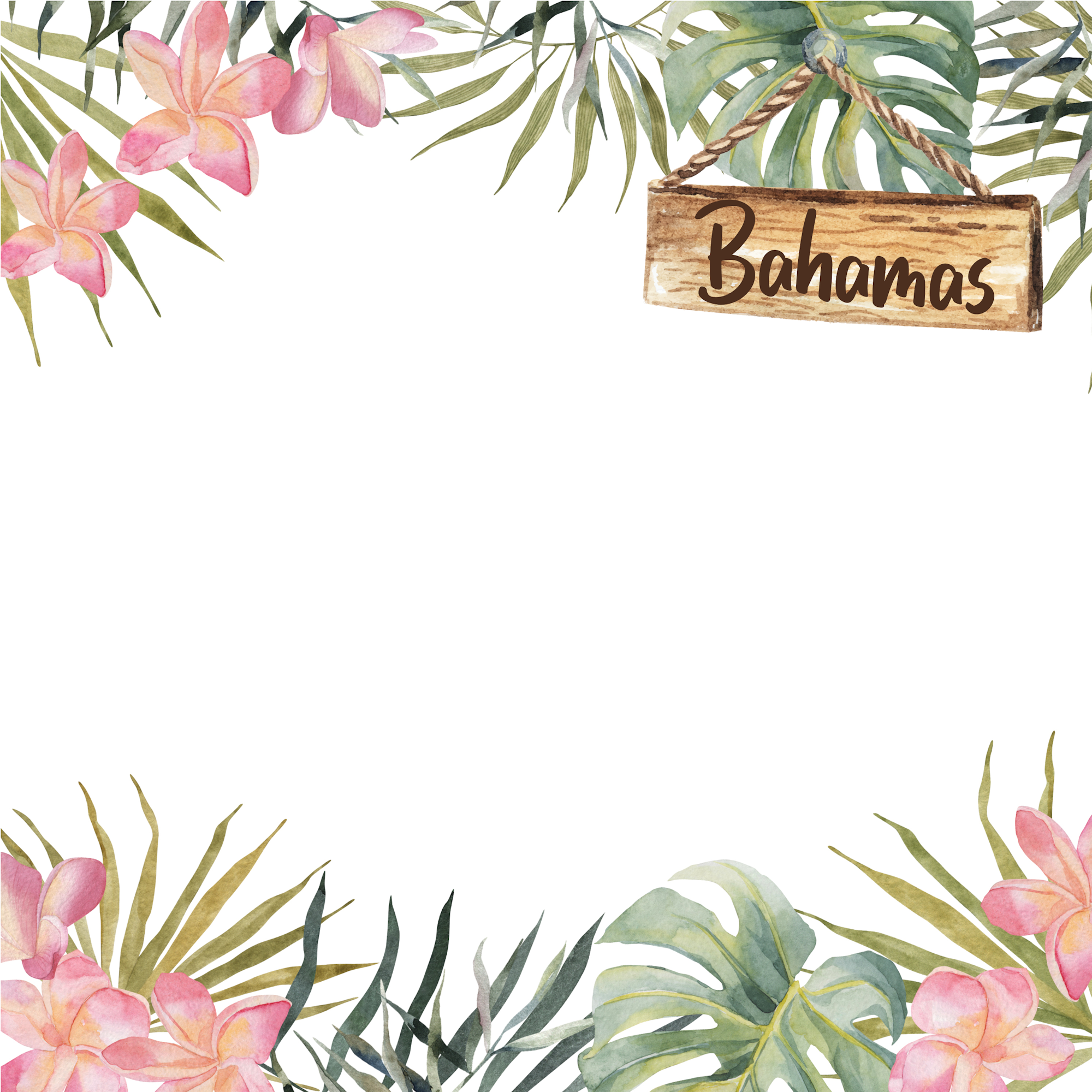 Tropical Paradise Collection Bahamas 12 x 12 Double-Sided Scrapbook Paper by SSC Designs