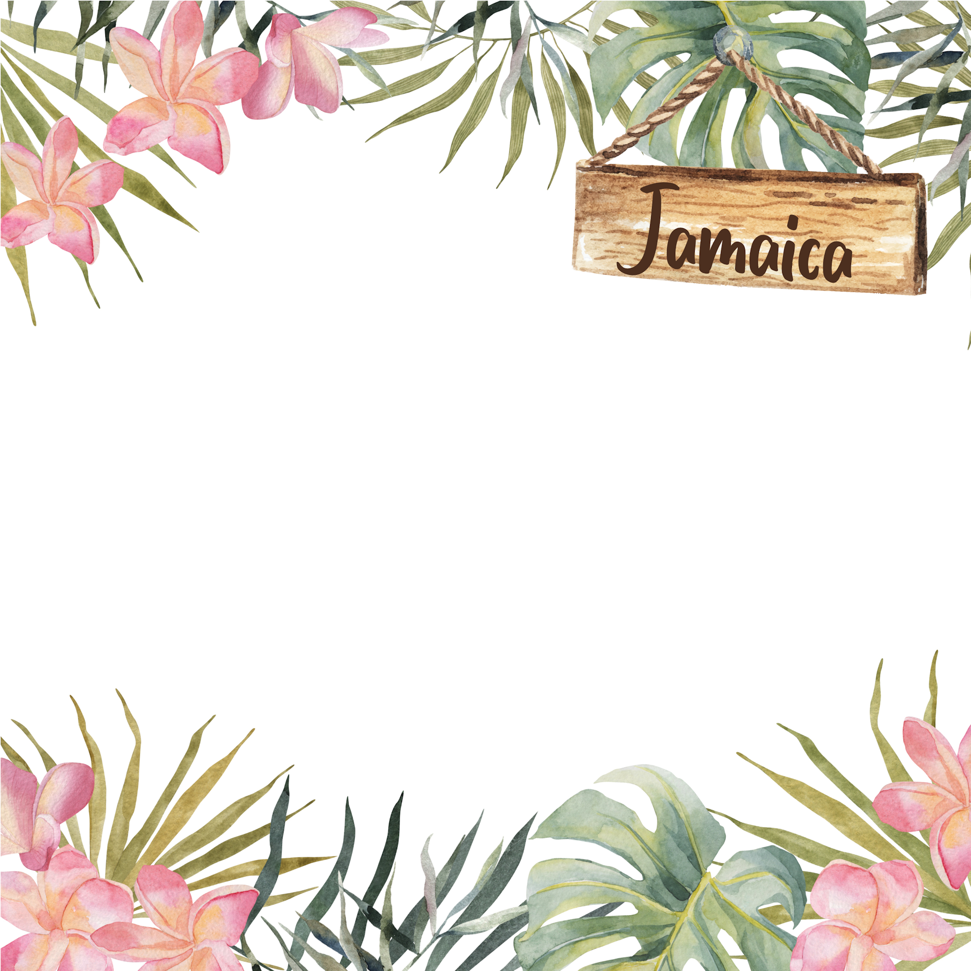 Tropical Paradise Collection Jamaica 12 x 12 Double-Sided Scrapbook Paper by SSC Designs