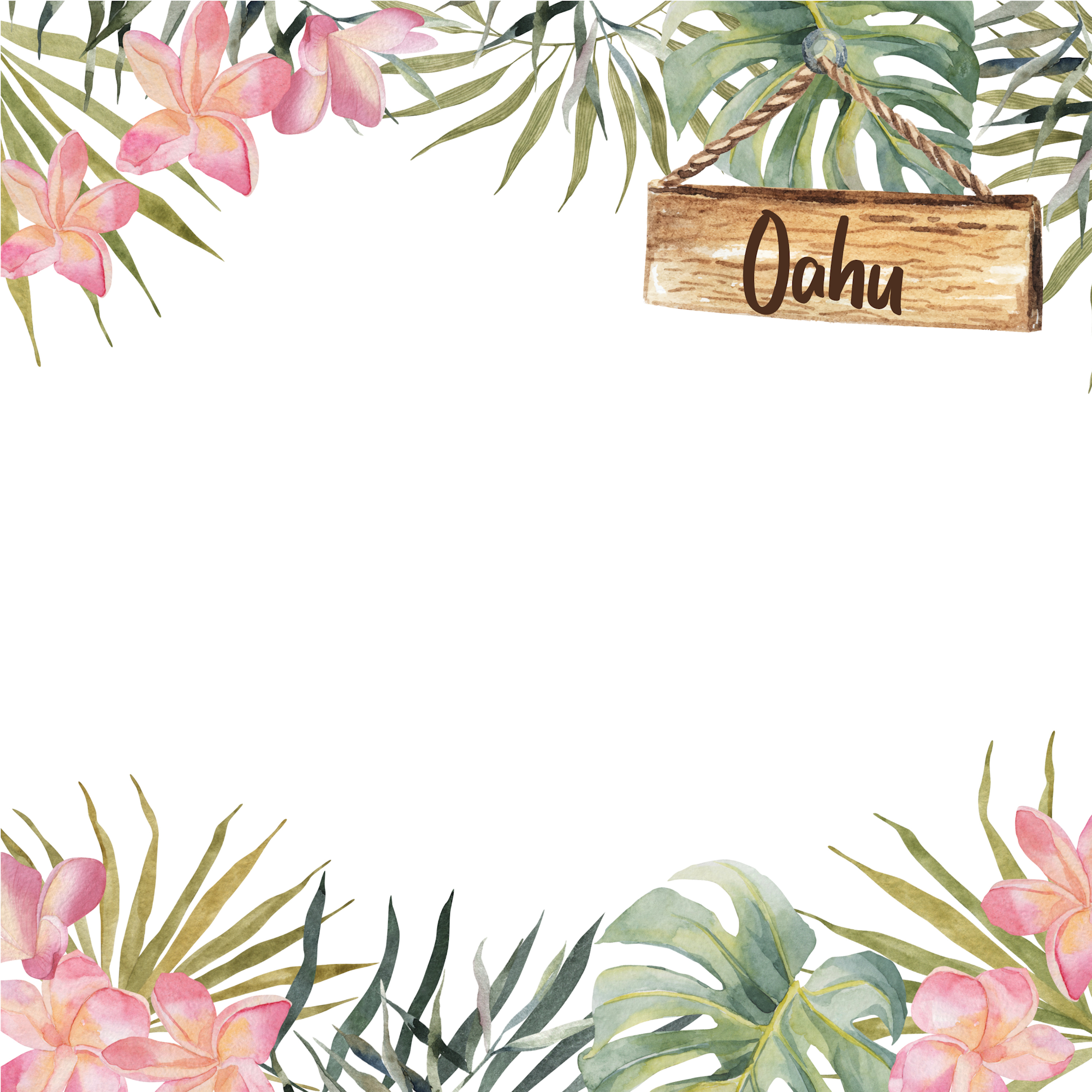 Tropical Paradise Collection Oahu 12 x 12 Double-Sided Scrapbook Paper by SSC Designs