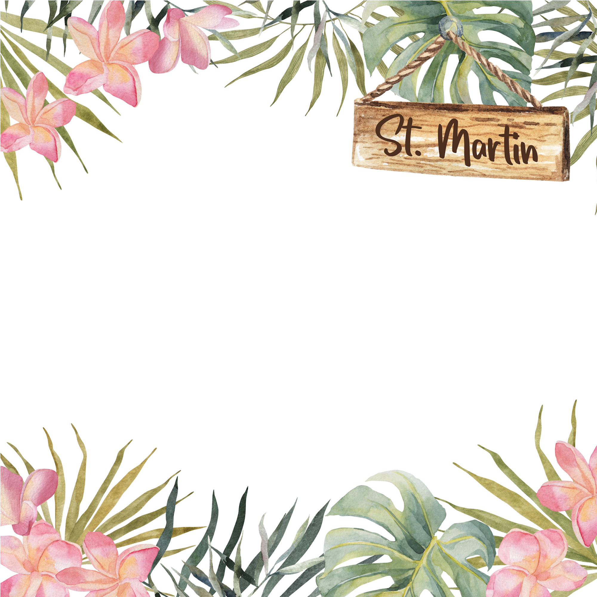 Tropical Paradise Collection St. Martin 12 x 12 Double-Sided Scrapbook Paper by SSC Designs