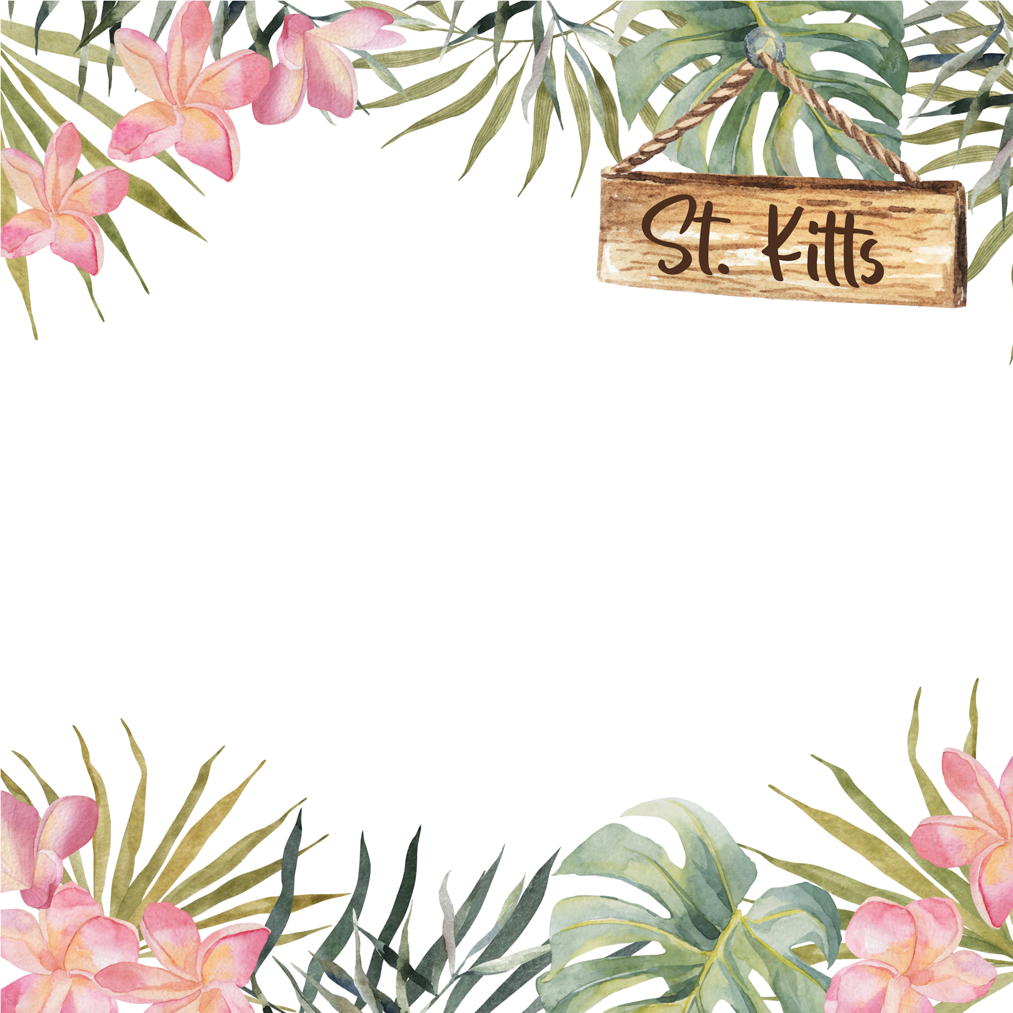 Tropical Paradise Collection St. Kitts 12 x 12 Double-Sided Scrapbook Paper by SSC Designs