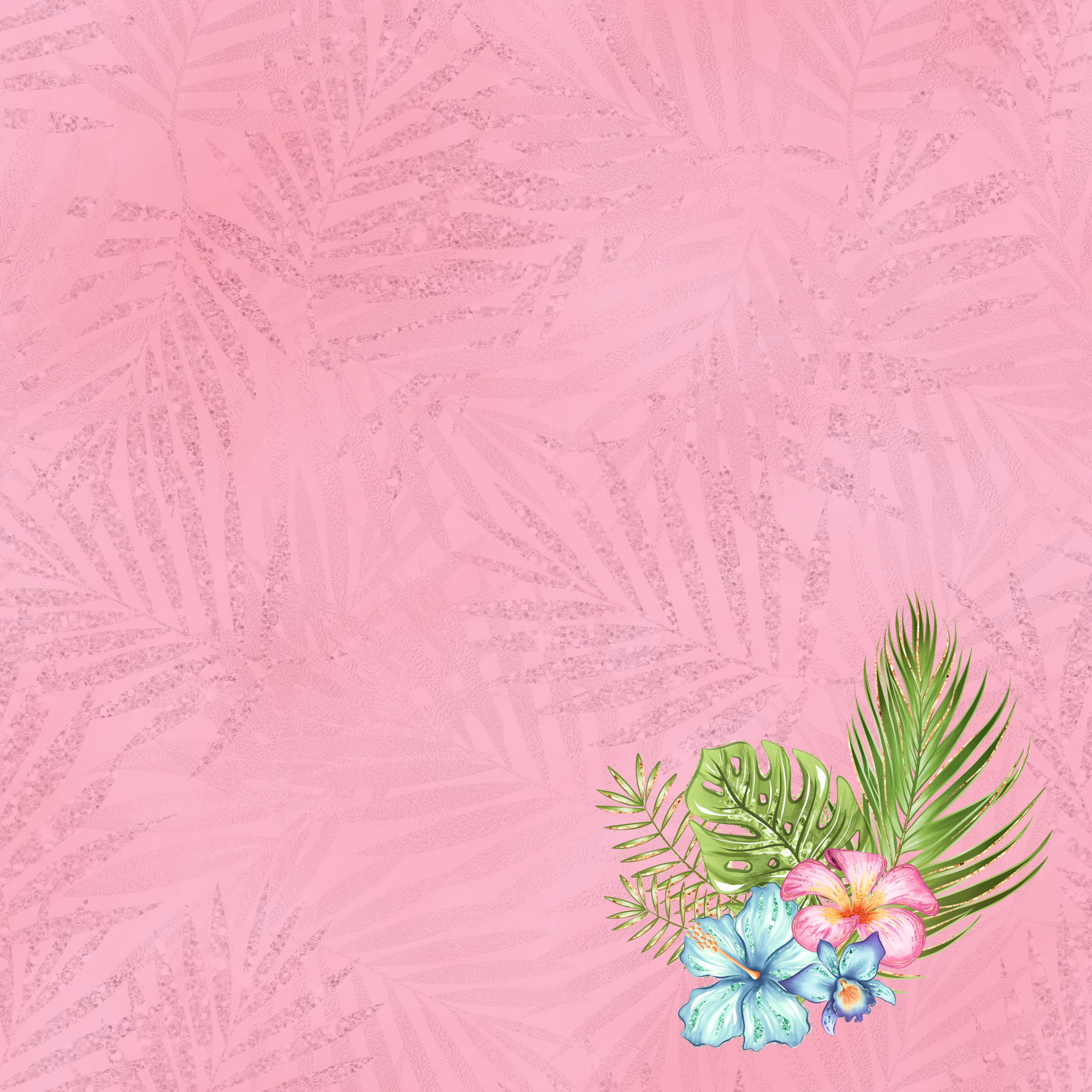 Tropical Bliss Collection Pineapple 12 x 12 Double-Sided Scrapbook Paper by SSC Designs