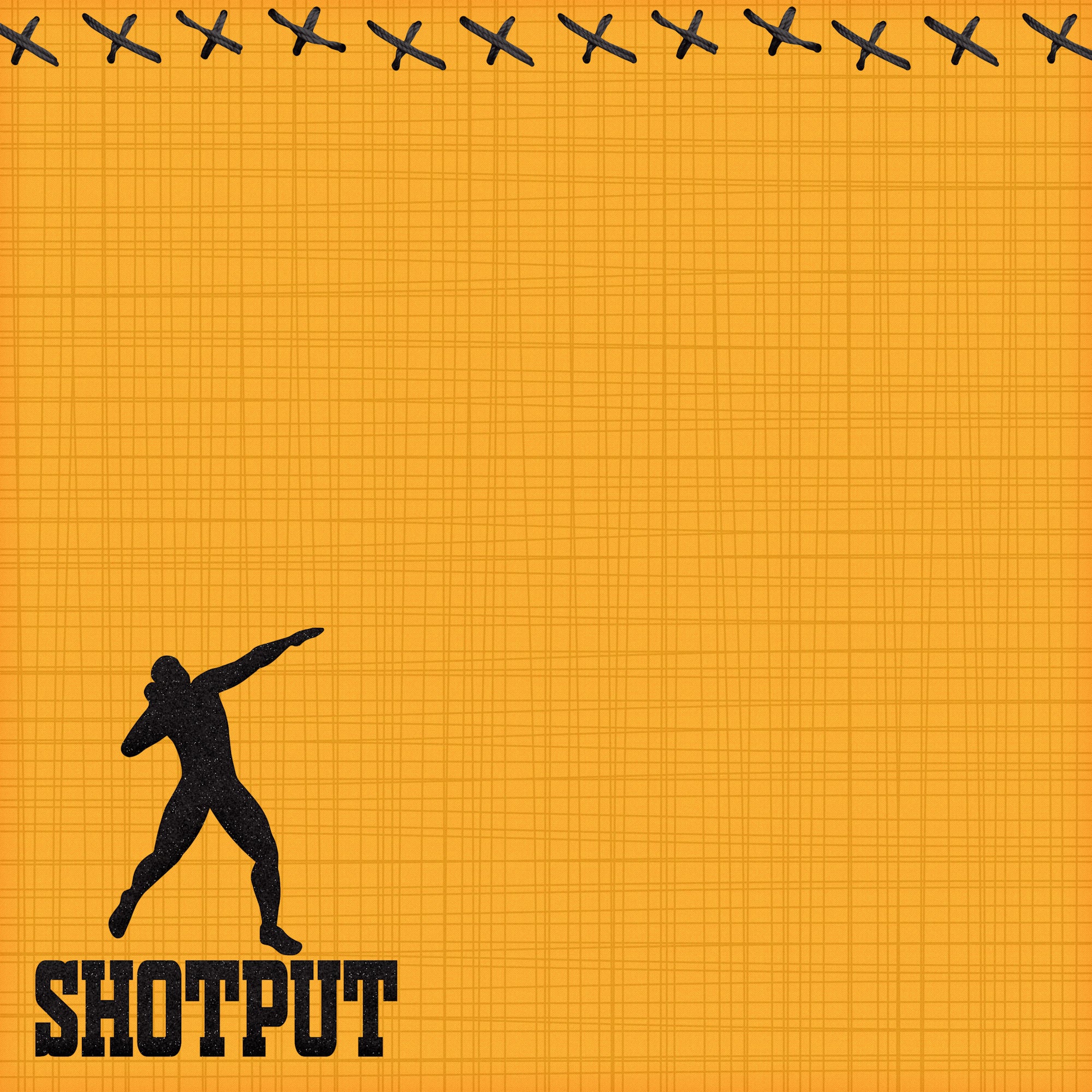 Track & Field Collection Shotput 12 x 12 Double-Sided Scrapbook Paper by SSC Designs