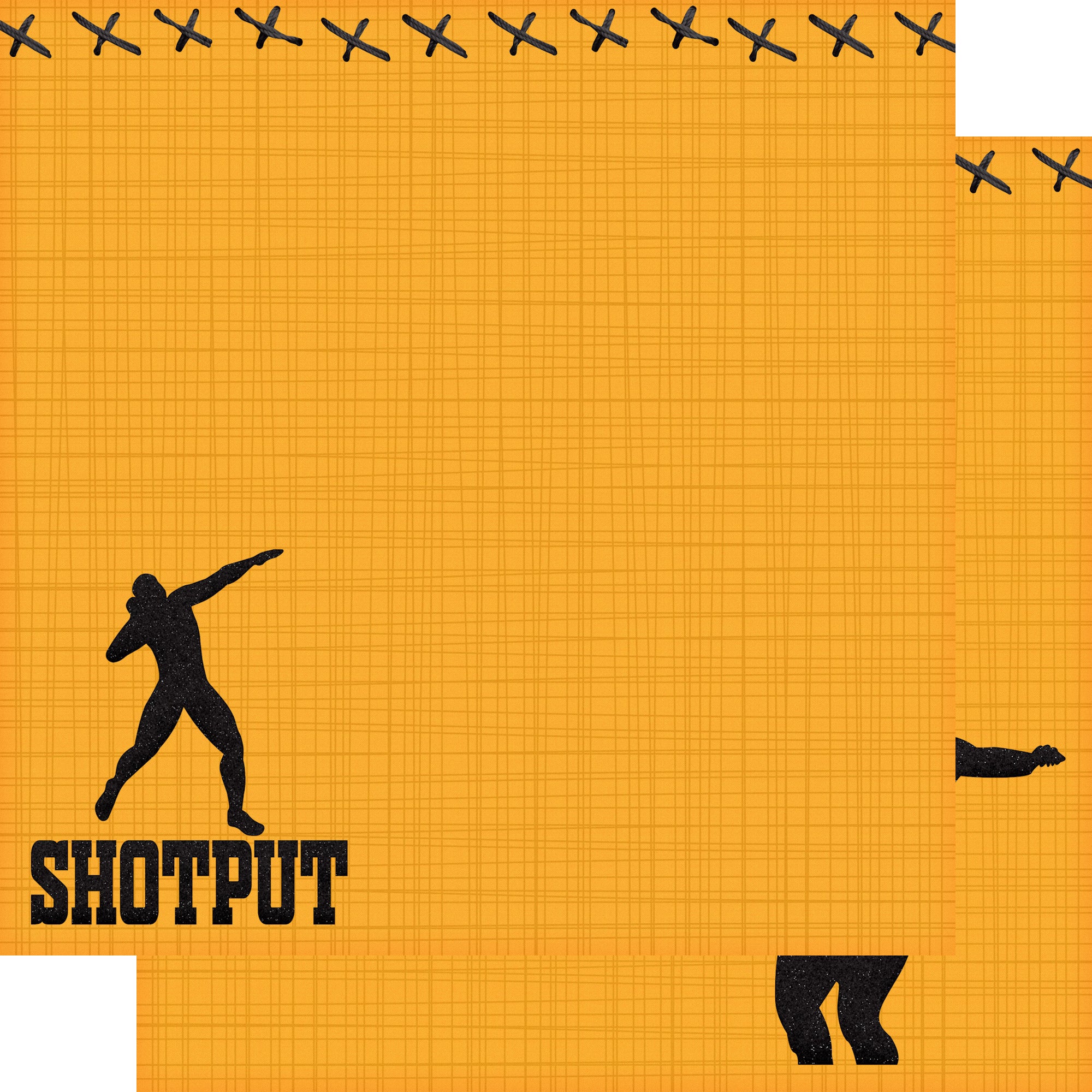 Track & Field Collection Shotput 12 x 12 Double-Sided Scrapbook Paper by SSC Designs