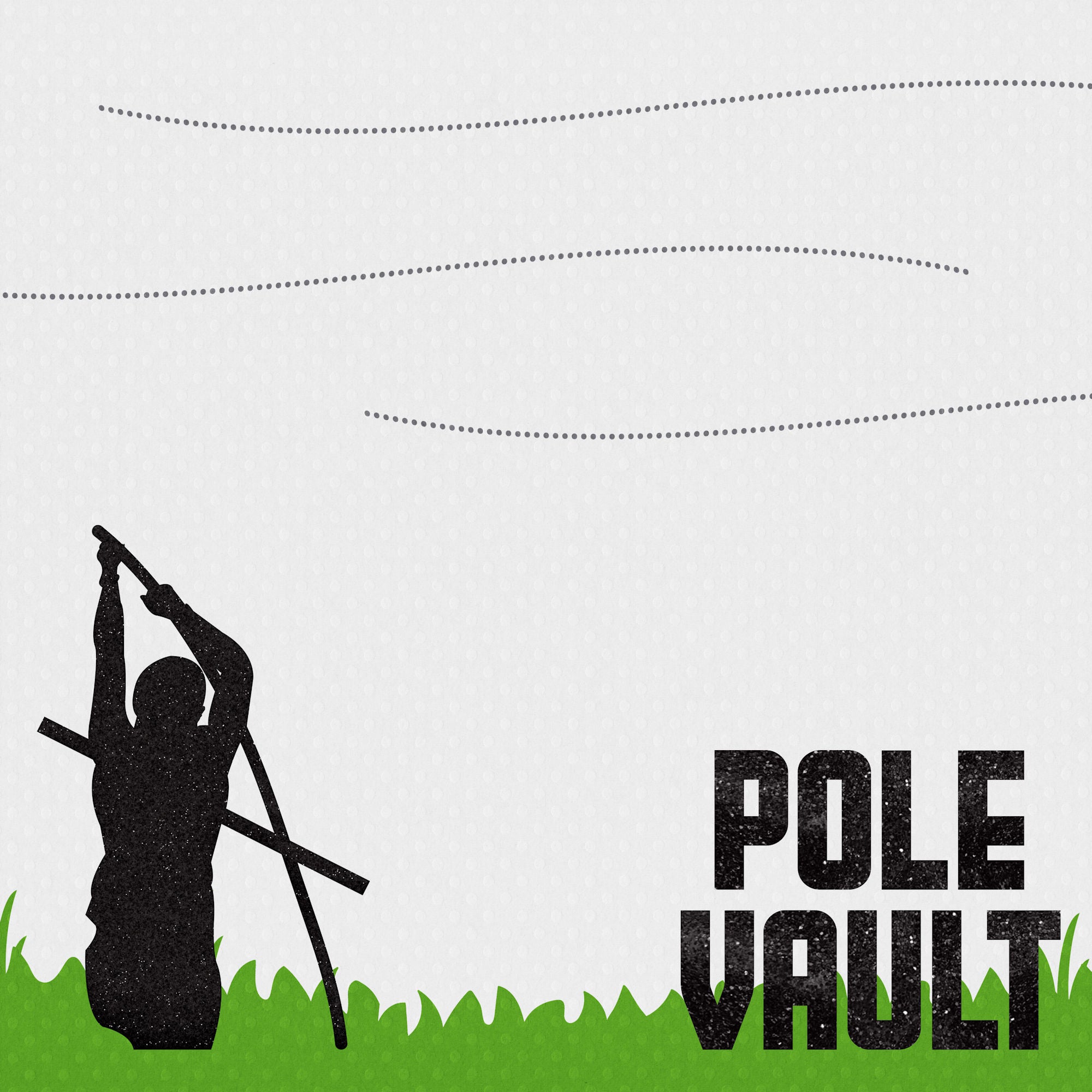 Track & Field Collection Pole Vault 12 x 12 Double-Sided Scrapbook Paper by SSC Designs