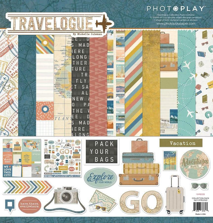 Travelogue Collection 12 x 12 Scrapbook Collection Kit by Photo Play Paper - Scrapbook Supply Companies